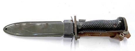 An American M5 bayonet/dagger knife with scabbard