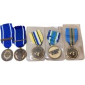 Quantity of 5 UN medals to include 2 Yugoslavia, UNMEE - Ethiopian, UNAMSIL, Sierra Leone and