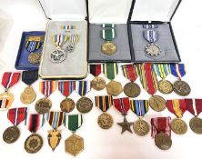Large quantity of various American Army/military medals various dates and conflicts etc