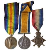 First World War British Medal trio impressed to 3-3034 Pte E W Backler of the Essex Regiment (3)