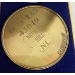 A commemorative gold award medallion to HSTY 125 43049 Neville Hill