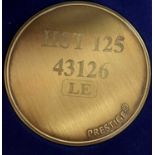 A commemorative gold award medallion to HST 43126 LE