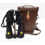 Pair of WWII Barr & Stroud CF41 Naval binoculars and case, serial no 75105