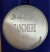 A commemorative silver award medallion to 34067 Tangmere SR