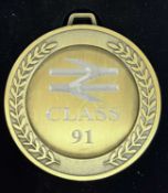 A commemorative gold award medal to 91105 Royal Air Force Regiment BN