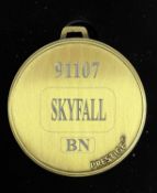 A commemorative gold award medal to 91107 Skyfall BN