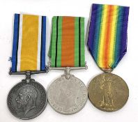 Great War Royal Warwick Regt Medal Pair, comprising British War Medal and Victory Medal, named to