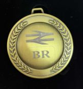 A commemorative gold award medal to York Signal Box