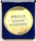A commemorative gold award medallion to 45046 Royal Fusilier