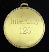 A commemorative gold award medal to HST 125 Intercity British Railways