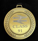 A commemorative gold award medal to 91118 The Fusiliers BN