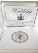 A Royal Mint Special Edition coin to commemorate the wedding of Prince William Arthur Philip Louis