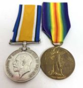 Great War Medal Pair, comprising British War Medal and Victory Medal, named to 174994 PTE H