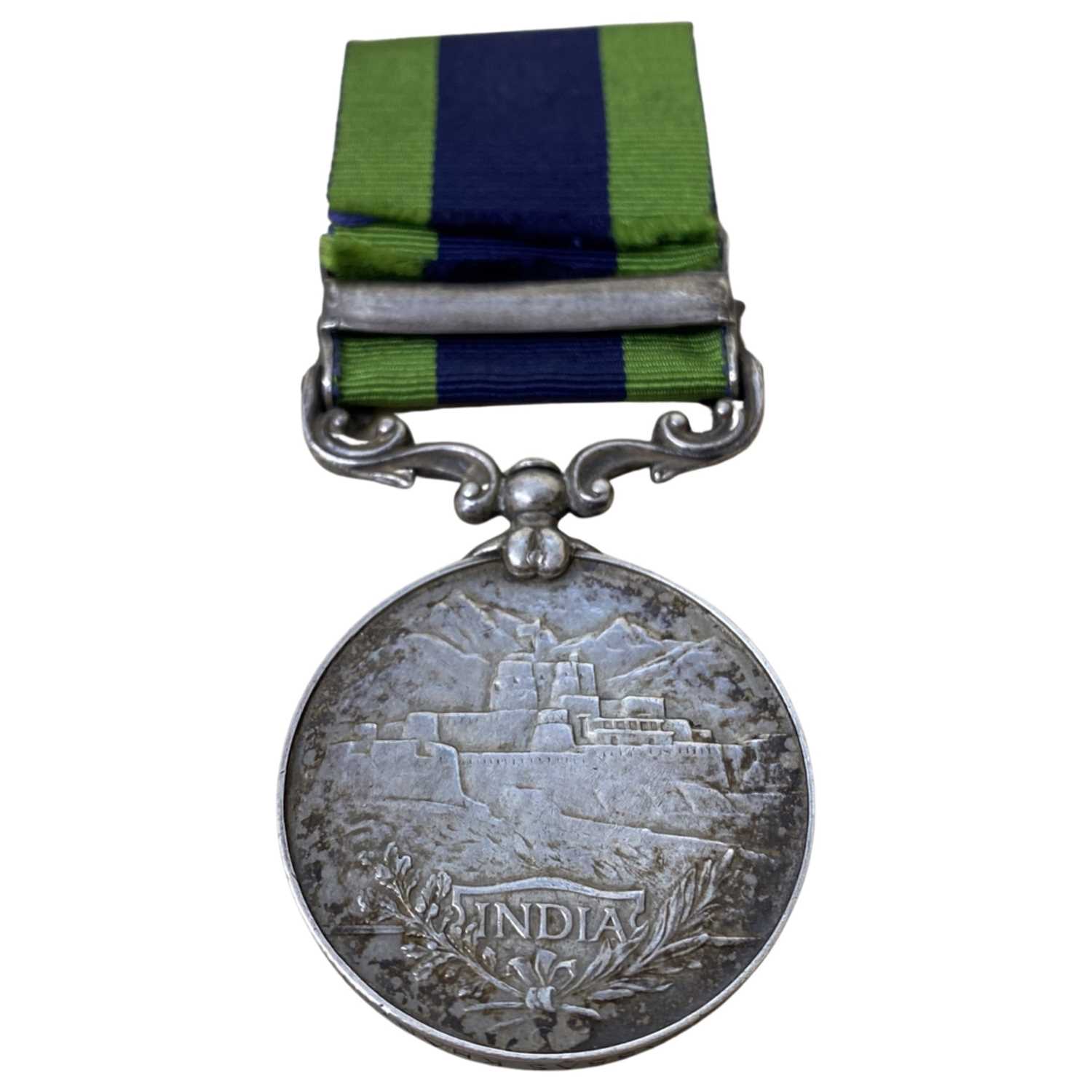 George V Indian general service medal with North West frontier 1930-31 clasp, Royal Mint, name - Image 2 of 3