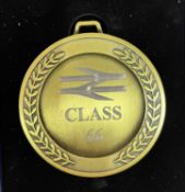 A commemorative gold award medal to 66789 British Rail 1948-1997 GBRF