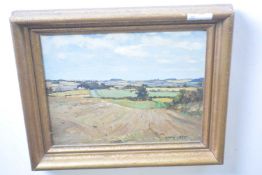 Wilfred S. Pettitt (British, 1904-1978), 'Wiverton, North Norfolk', oil on board, signed, 10.5x8.