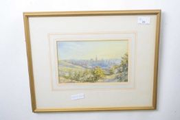 Stephen John Batchelder (1849-1932), signed watercolour, inscribed "Norwich" (View from