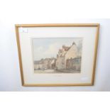 Arthur E. Davies RBA RCA (1893-1989), signed watercolour, "Cow Hill, Norwich", framed and glazed