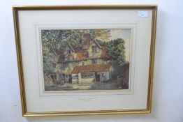 John Miller Marshall (British,1830-1900), "Old house in Surrey Street", watercolour, signed,