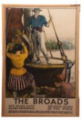 Gerald Spencer Pryse (British,1881-1956), "The Broads", chromolithograph, circa 1925, printed by