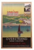 "Overstrand Near Cromer", chromolithograph, printed by Vincent Brooks Day & Son Ltd, London, 24.