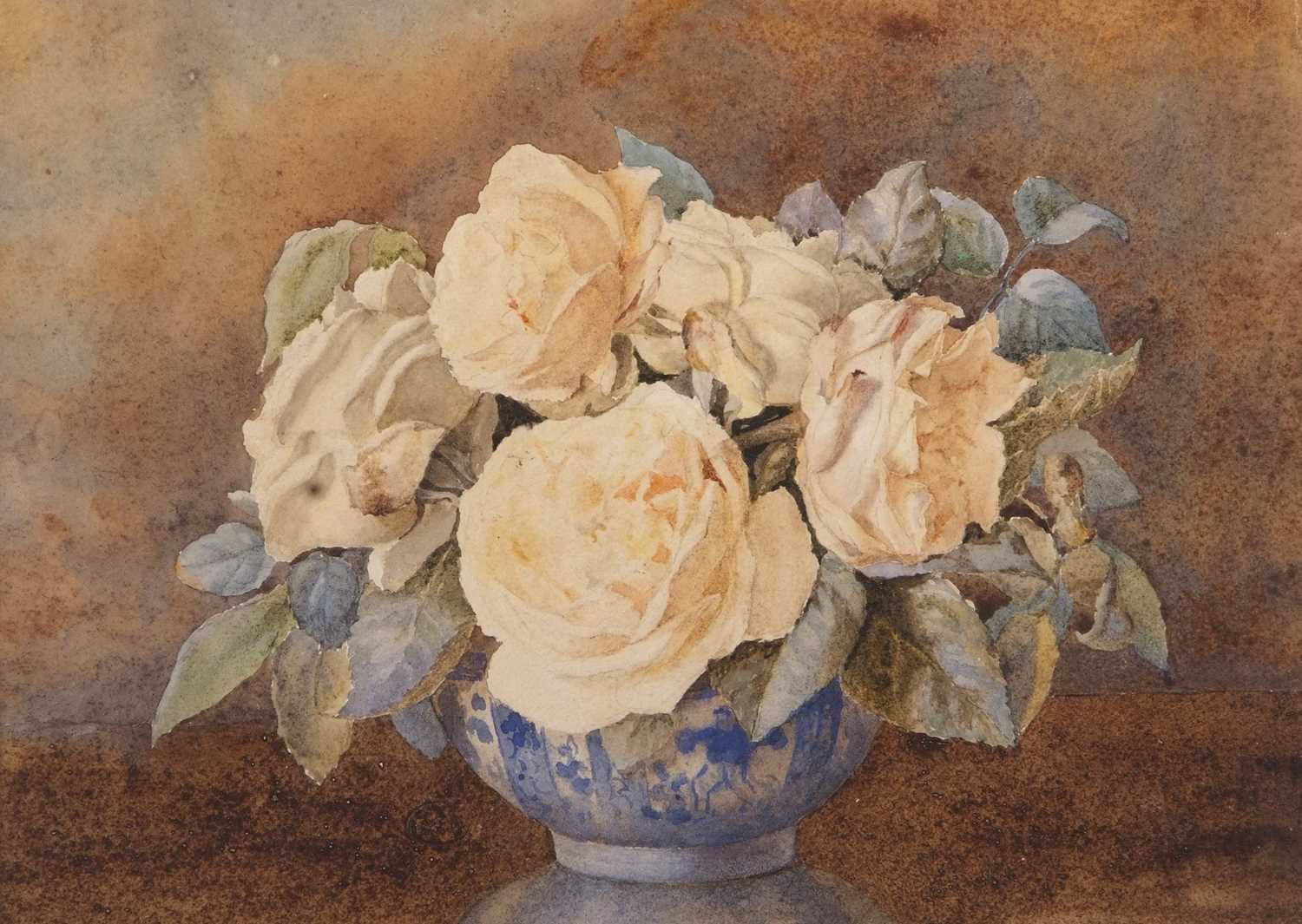 Gertrude C. Howes (British,1863-1942, Norwich Art Circle), Still life study of flowers, - Image 2 of 2
