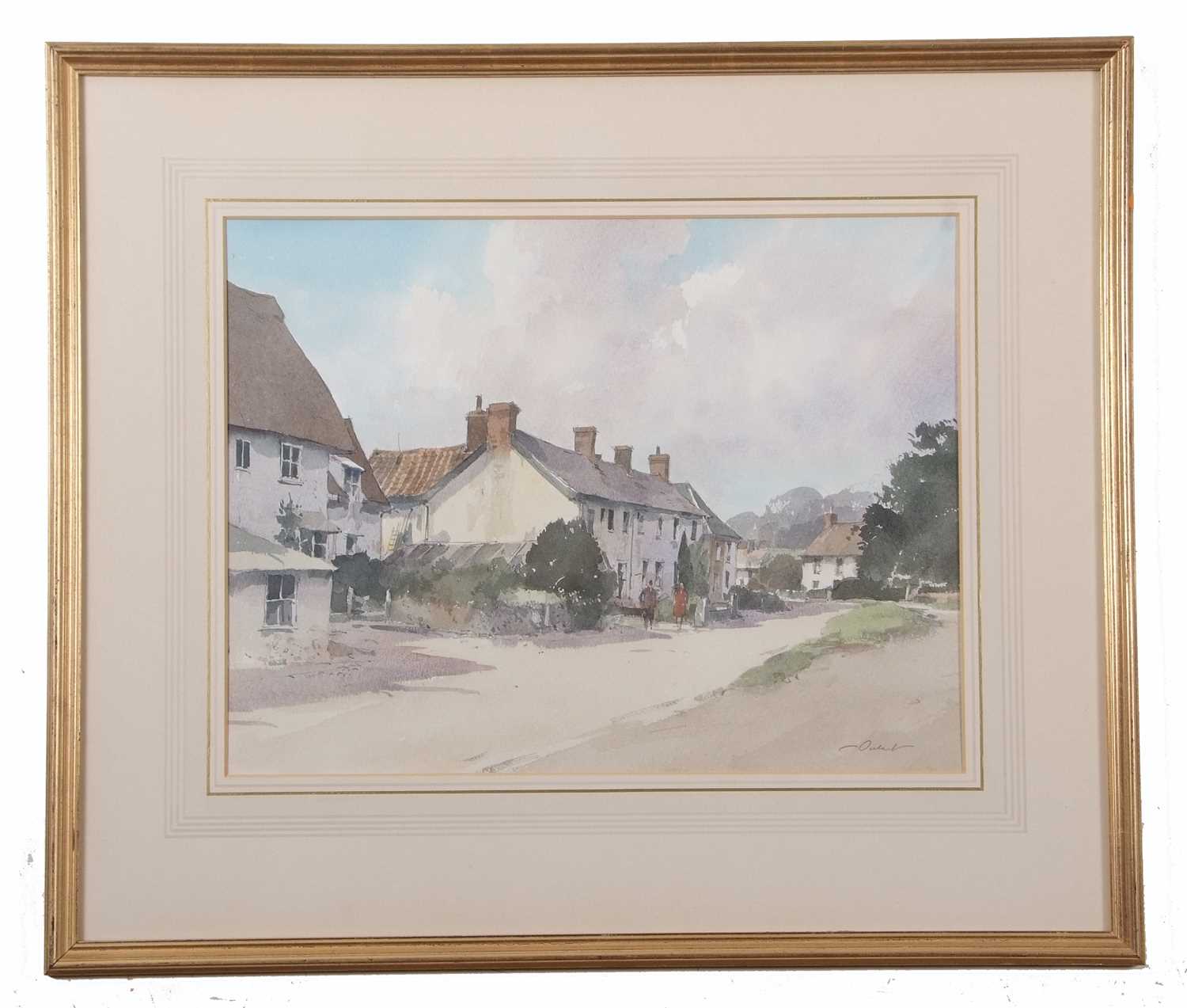 Stanley Orchant (British,1920-2005), "Kenninghall", watercolour, signed, 14x18ins, framed and