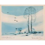 Hugh Brandon Cox (British,1917-2003), "Winter Afternoon", lithograph, signed and titled in pencil,