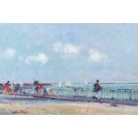 Geoffrey Chatten (British, b.1938), 'Gorleston Prom', oil on board, signed ,29x43cm, framed and