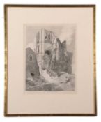 John Sell Cotman (British,1782-1842), 'Castle Acre Priory', etching from 'A Series of Etchings