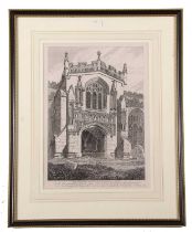 John Sell Cotman (British,1782-1842), 'Walpole St Peter, South Porch of Church', engraving from 'A