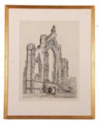 John Sell Cotman (British,1782-1842), 'Howden Church, Yorkshire', etching taken form Bohn's 1838 (