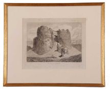 John Sell Cotman (British,1782-1842), 'Castle of Arques, Principal Entrance', etching from '