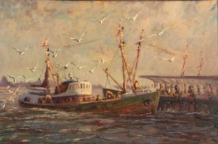 Harold Edward Collin (British, exhibited Norwich Art Circle 1936-1973), 'Early Morning at Yarmouth',