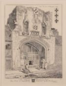 John Sell Cotman (1782-1842), 'Walsingham Abbey Gate', etching taken from Bohn's 1838 (the 2nd)