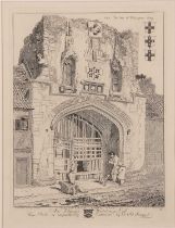 John Sell Cotman (1782-1842), 'Walsingham Abbey Gate', etching taken from Bohn's 1838 (the 2nd)