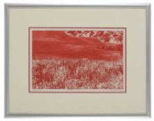 Contemporary print commemorating World War I and Flanders Field, titled "Flanders 1941-1918", number