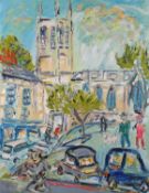 Sean HAYDEN (British b. 1979) St Mary's Church, Penzance, Oil on canvas, Signed lower right, 35.