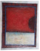 Virginia Tuszynska Evans, 'In the Beginning', mixed media on canvas,32x40ins, unframed.