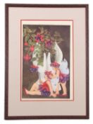 Beryl Cook (British,1926-2008), "Fuschia Fairies", limited edition lithograph, numbered 274 and