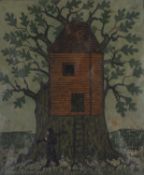 Peter FOX (British b. 1952) Hermits House, Linocut, 12" x 9.75" (30cm x 24cm)Qty: 1