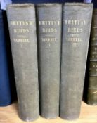 Yarrell - History of British Birds - London, John Van Voorst, 3 Vols, second edition, over 500