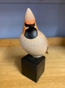 Robert Aberdein (British, b.1963), waxwing, ceramic and resin, limited edition, numbered 11/25,