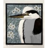 Robert Gillmor (British,1936-2022), 'Harnser', limited edition linocut, numbered 44/65, titled and