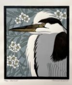 Robert Gillmor (British,1936-2022), 'Harnser', limited edition linocut, numbered 44/65, titled and