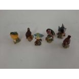 6x beswick birds to include: wren 993, Bullfinch 1042, Goldfinch 2273, Bluetit 992, Wren and