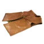 20th Century British Army leather jerkin made by E Fink & Sons Ltd, Size 2, stamped with