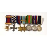 WW2 NZ Airforce gallantry medal miniature group of 7 to Flight Lieutenant Malcolm Robert Head N.Z.