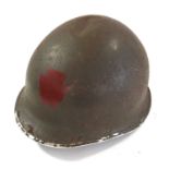 20th Century M1 American steel helmet and liner with 28th Infantry Division markings