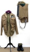 Reproduction Second World War glider pilots battle dress uniform comprising battle dress tunic,